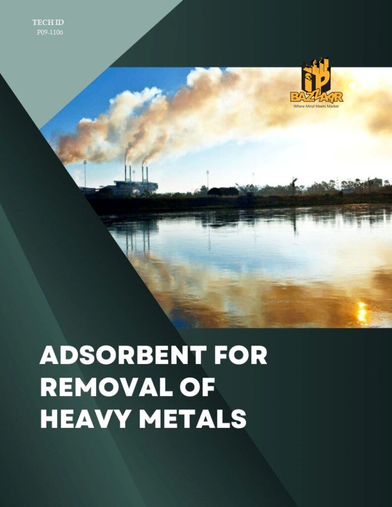 Adsorbent for Removel of Heavy Metals